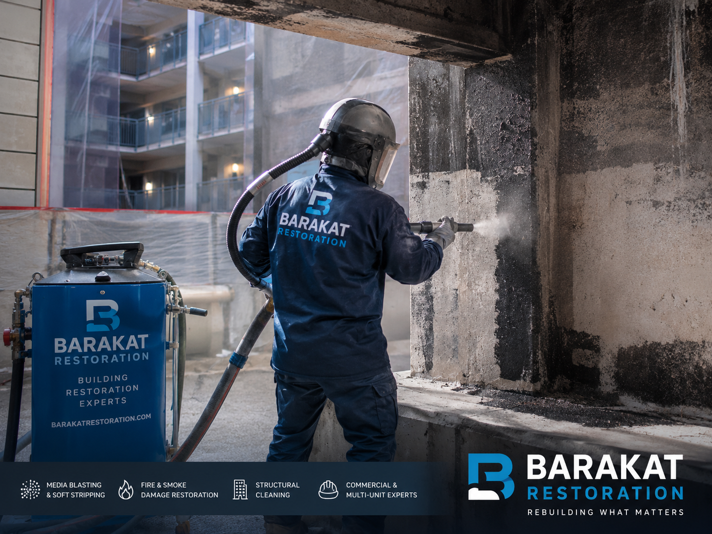 Soda, Media and Dry Ice Blasting for Restoration